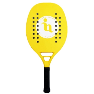 Caston Sports Yellow PR01 Full Carbon Fiber EVA Core Beach Tennis Racket